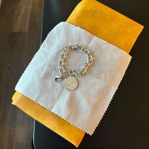 TIFFANY & Co Return to Tiffany Round Tag Bracelet
